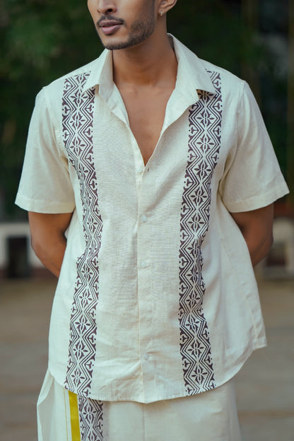 Offwhite Border Print Shirt