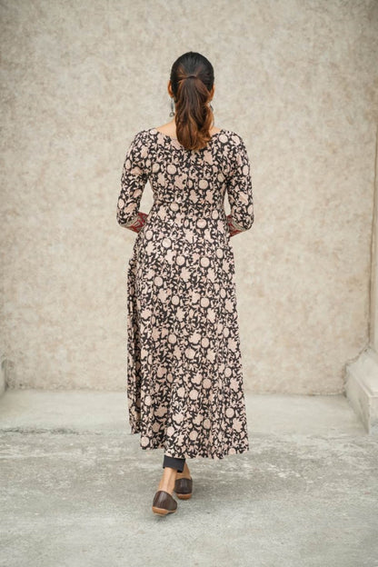 Black Kalamkari Anarkali