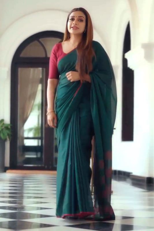 Green Narayanpettu Saree
