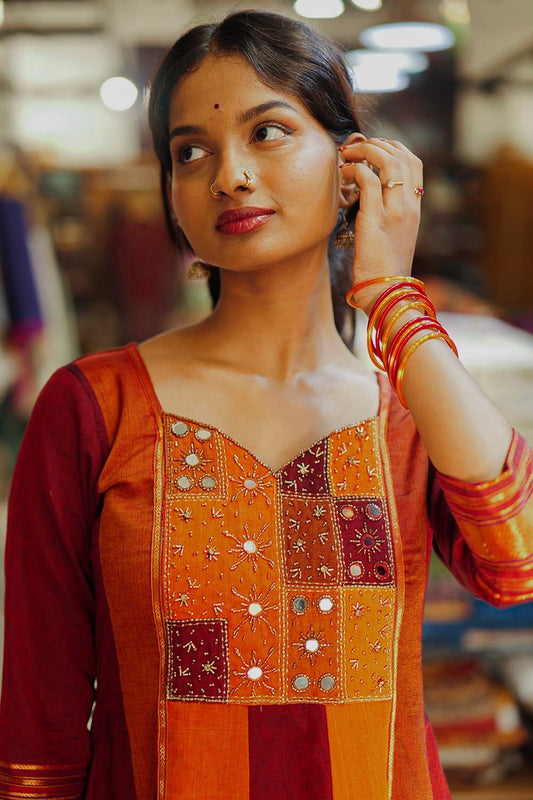 Anarkali with yoke Embroidery