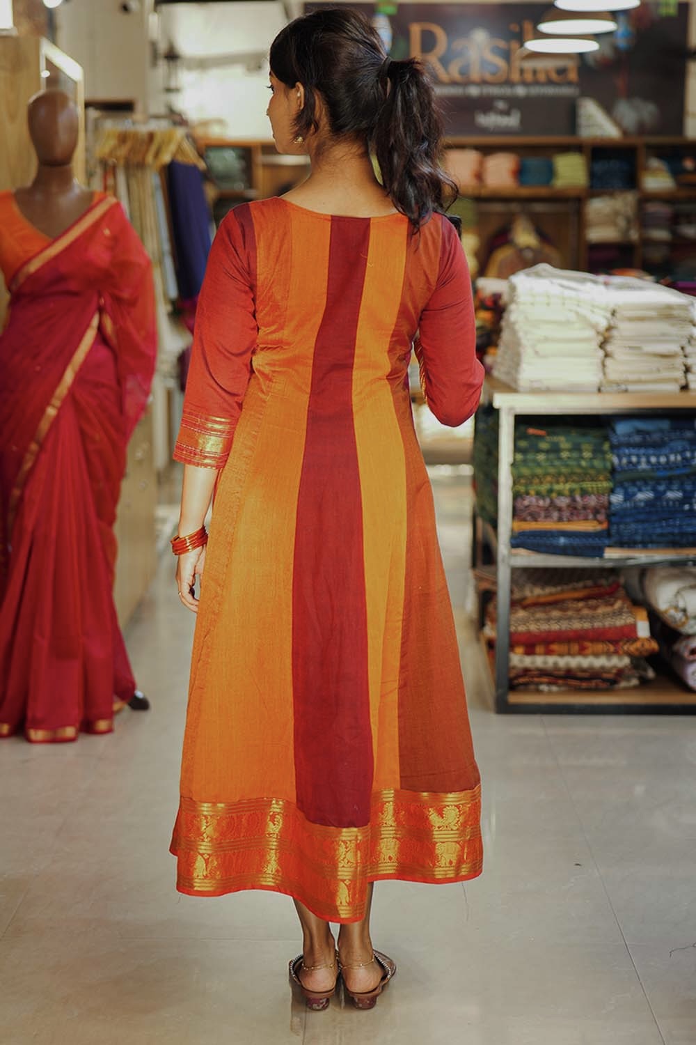 Anarkali with yoke Embroidery