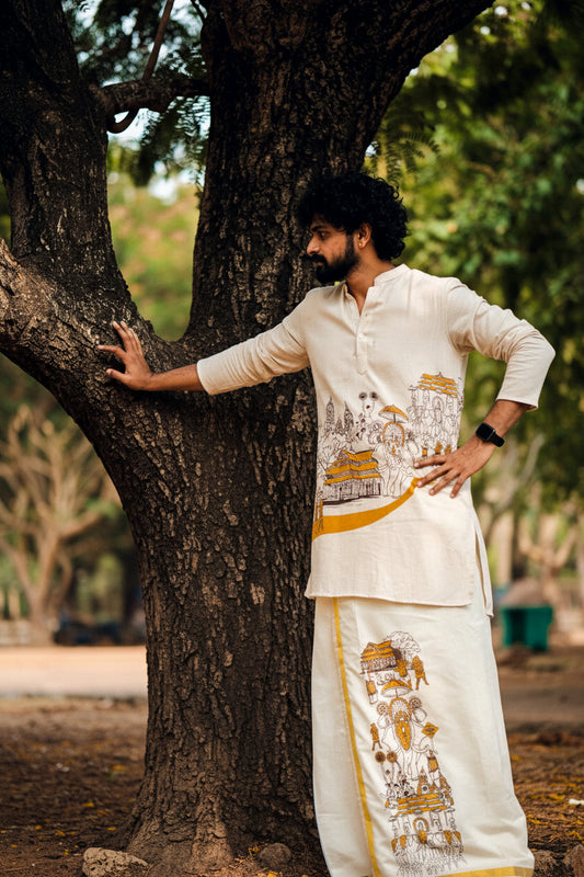 Thrissur Pooram Printed Kurta