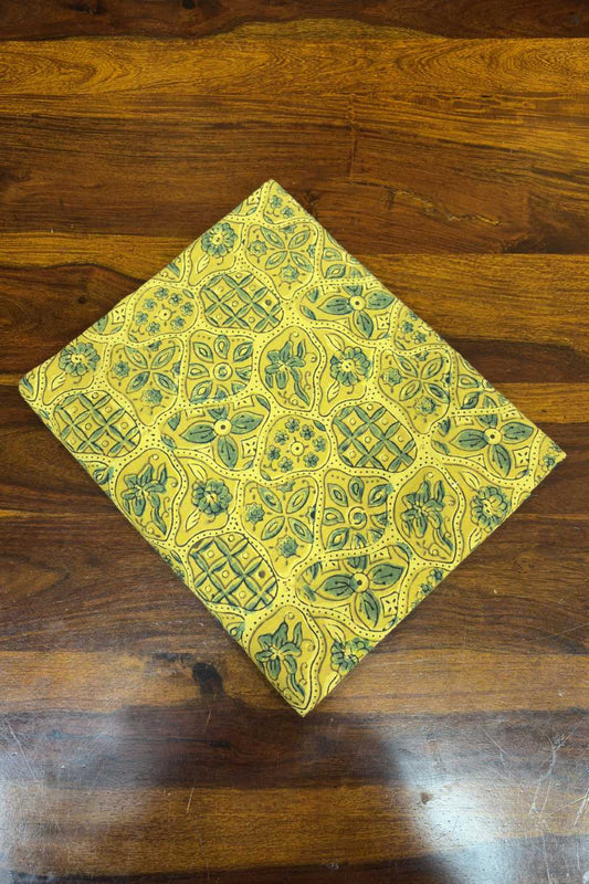 Yellow Base Multi Floral Print Fabric