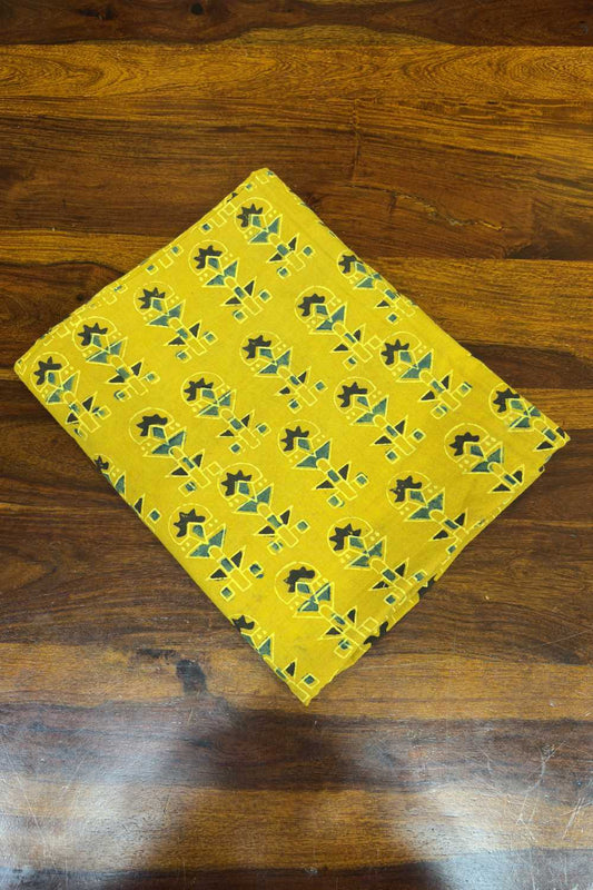 Yellow Base with print Fabric