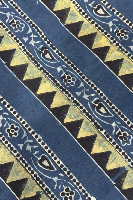 Dark Blue Base with Print Fabric