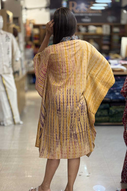 Sandal Kaftan Ajrakh Mirror Neck