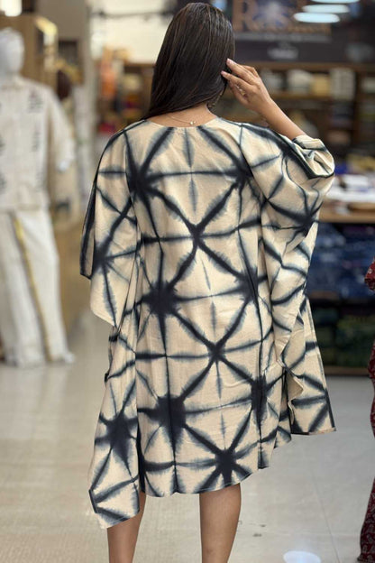 Beige Kaftan Blue Twingle