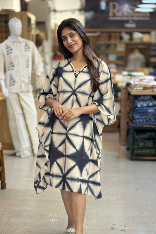 Beige Kaftan Blue Twingle