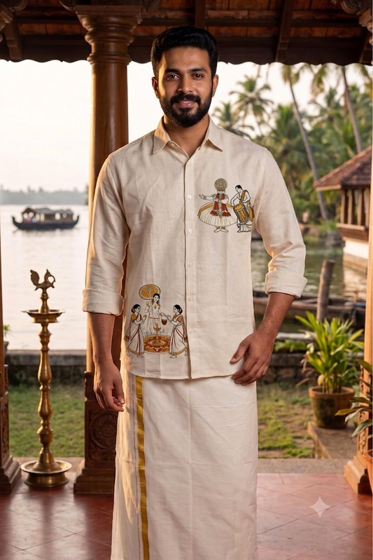 Kadhakali & Thiruvathira  Printed Shirt