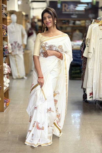 Keraliyam Print Saree