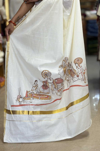 Keraliyam Print Saree
