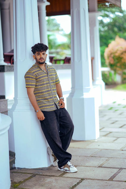 Yellow Base Black Border Shirt