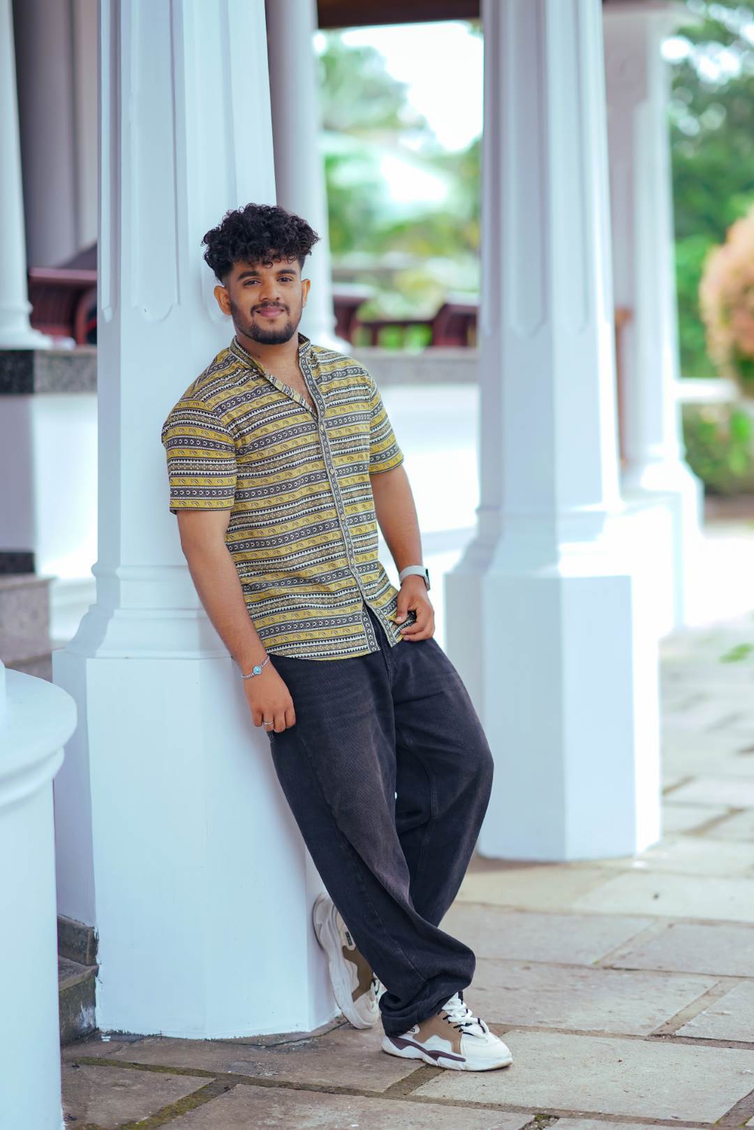 Yellow Base Black Border Shirt