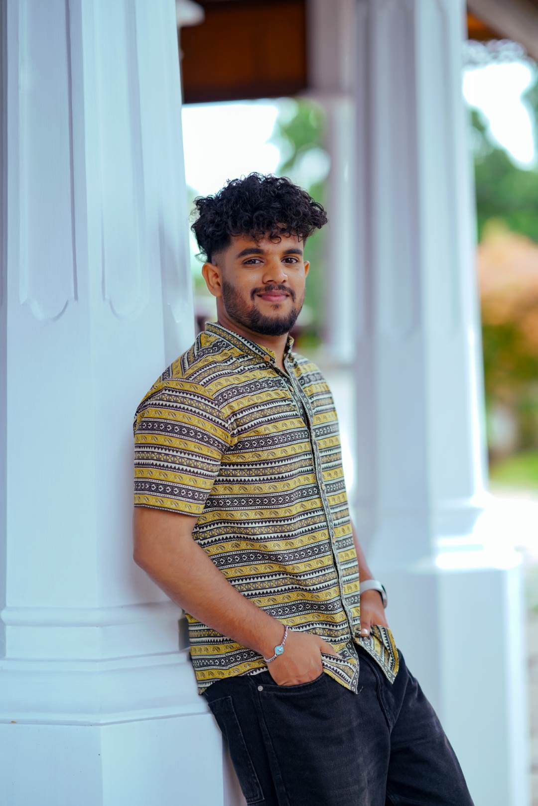 Yellow Base Black Border Shirt