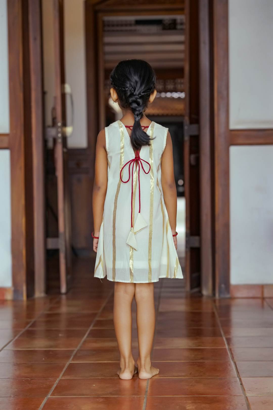 Offwhite A Line Dress with Thechipoov Print