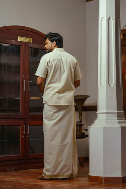 Shangupushppam Handblock Print Shirt