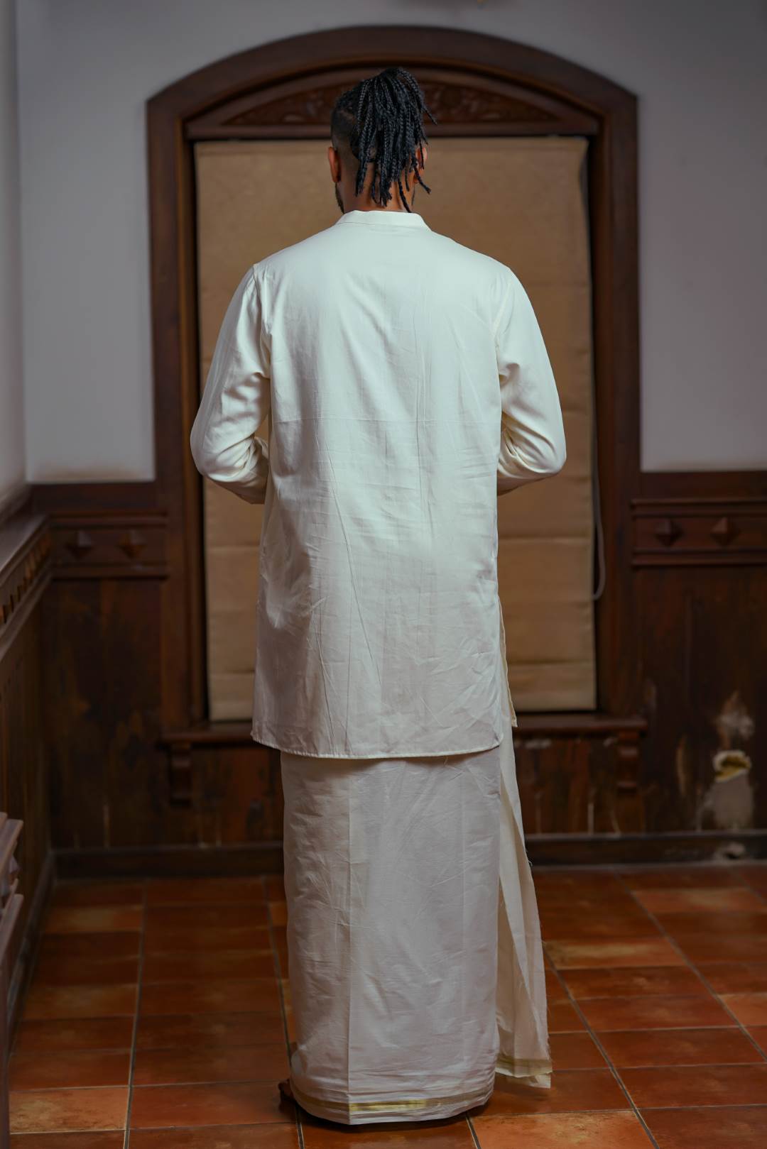 Offwhite Kurtha with Artforms Print