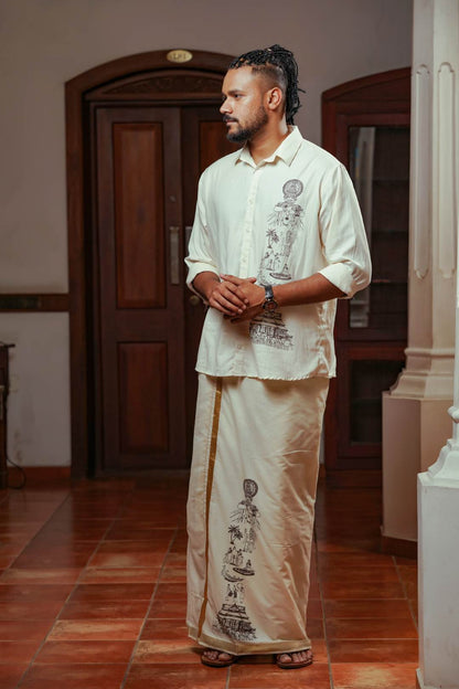 Offwhite Full Sleeve Shirt Keraleeyam Print