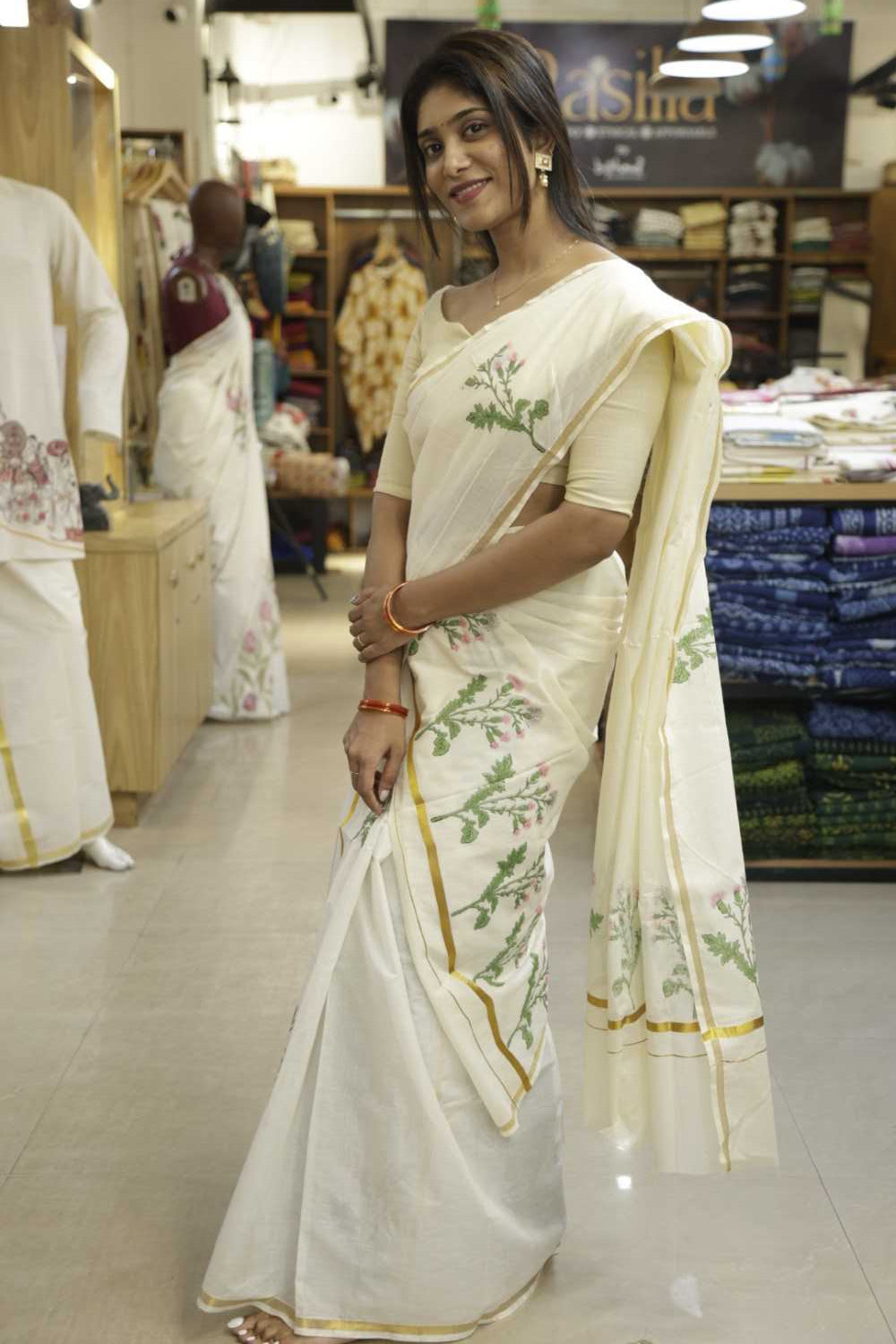 Muyalcheviyan print Set Mundu
