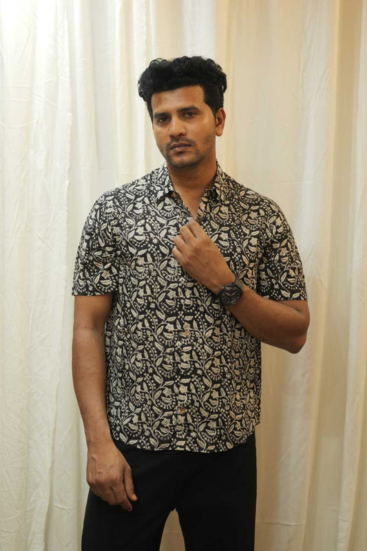 Black Base Printed Shirt