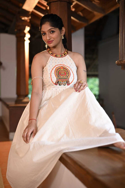 Garudanthookam Handpainted Dress