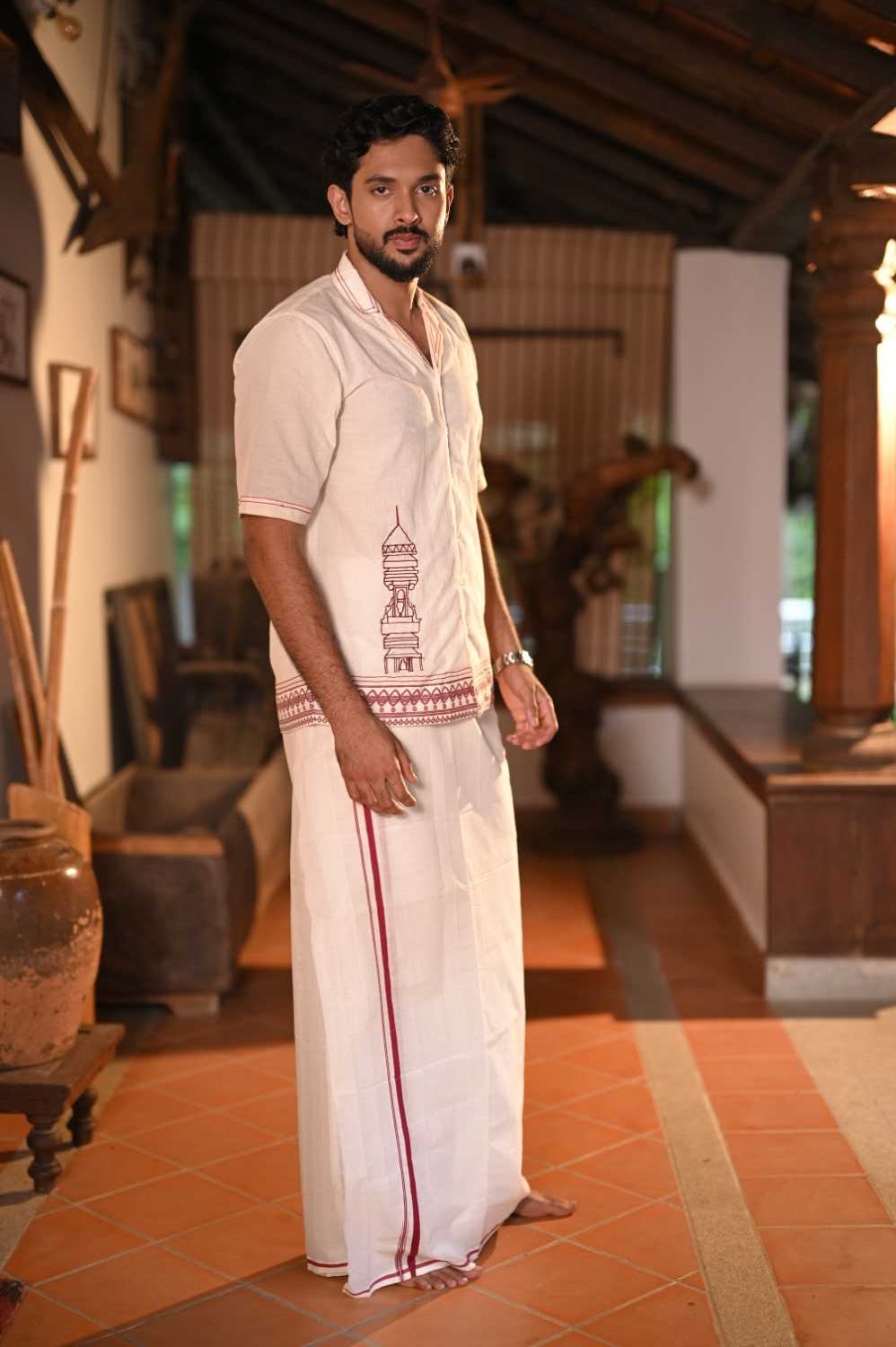 Kettukazhcha Embroidery Shirt