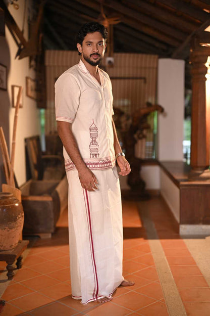 Kettukazhcha Embroidery Shirt