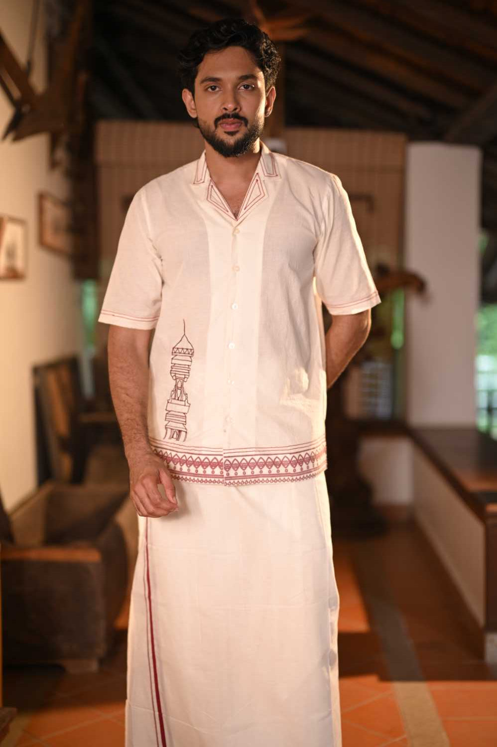 Kettukazhcha Embroidery Shirt