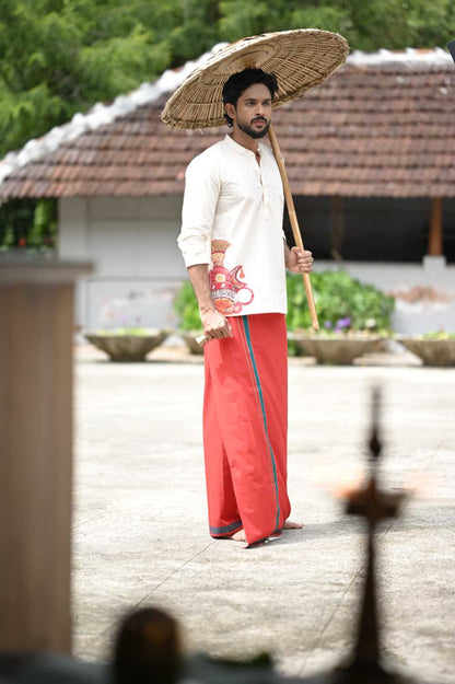 Short Kurta with Oneshwaran Print