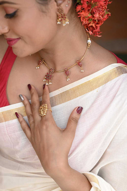 Kerala saree with oneshweran Print