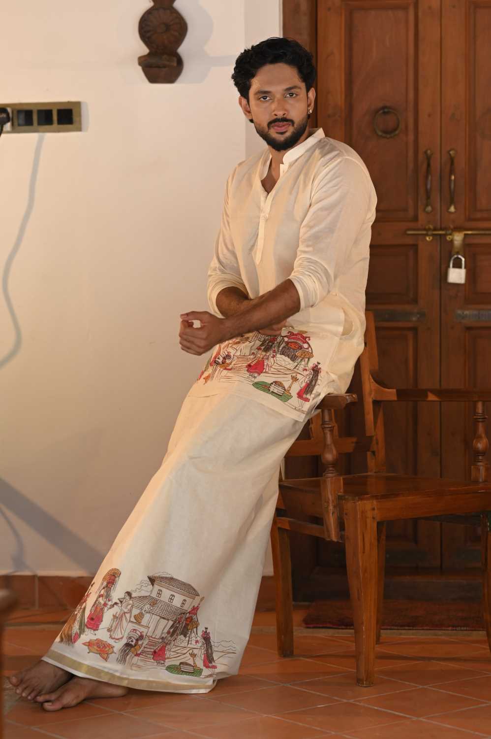 Onapottan Printed Dhothi