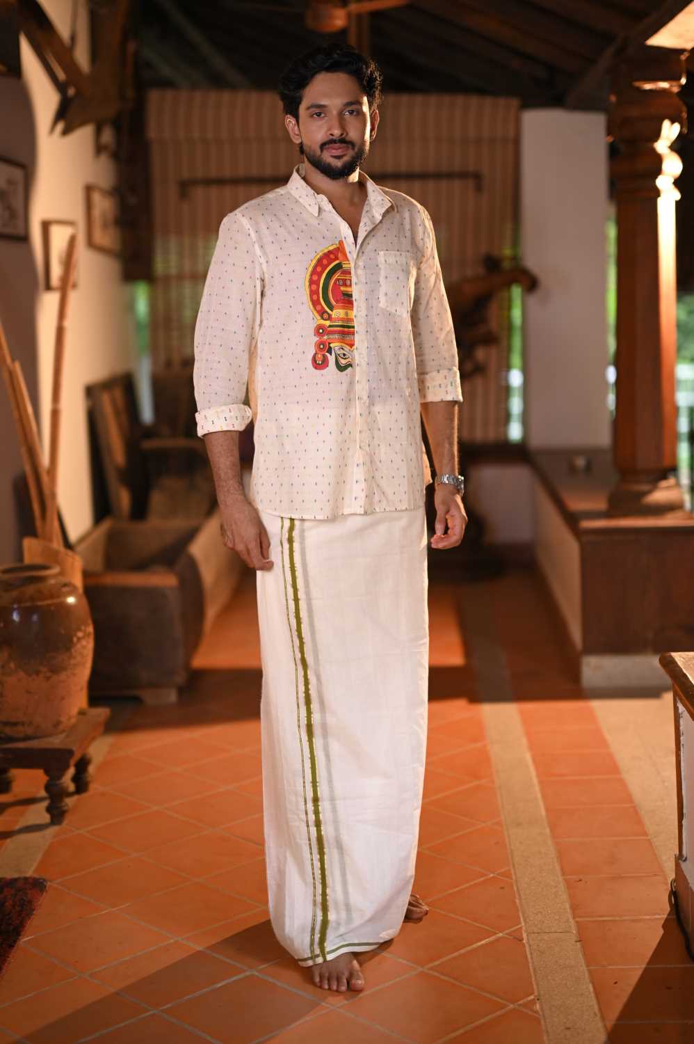Garudan Thookam Hand painted shirt