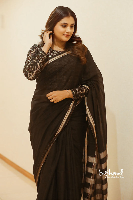 Black Narayanpethu Saree