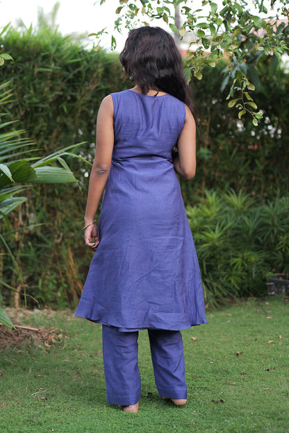 Embroidery Mull Chanderi Co-Ord set