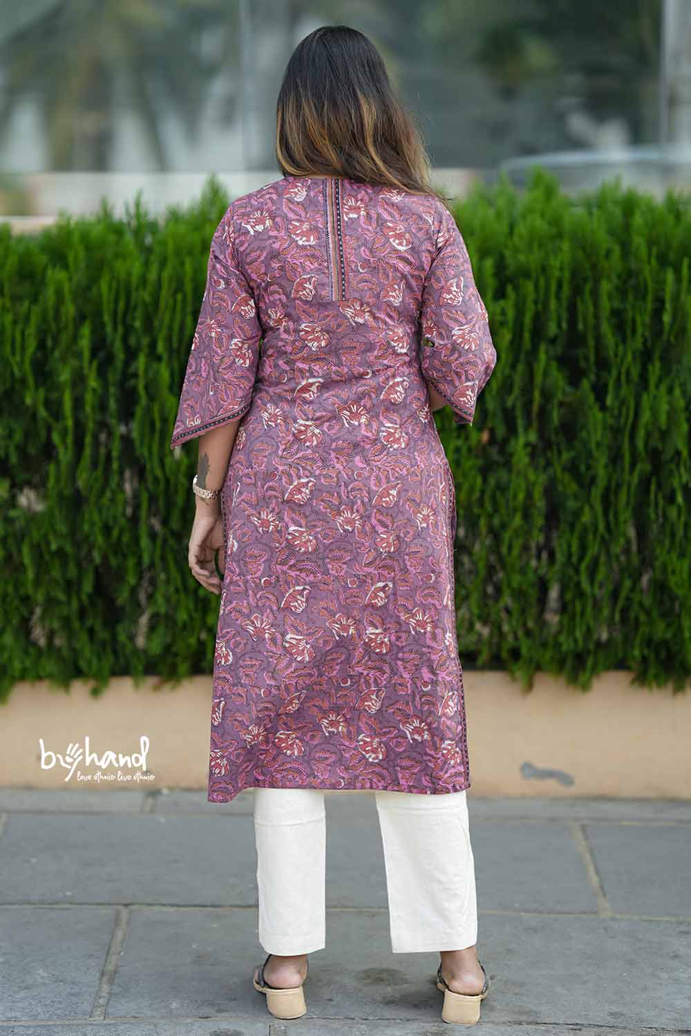 Mauve kurthi border empire kurthi