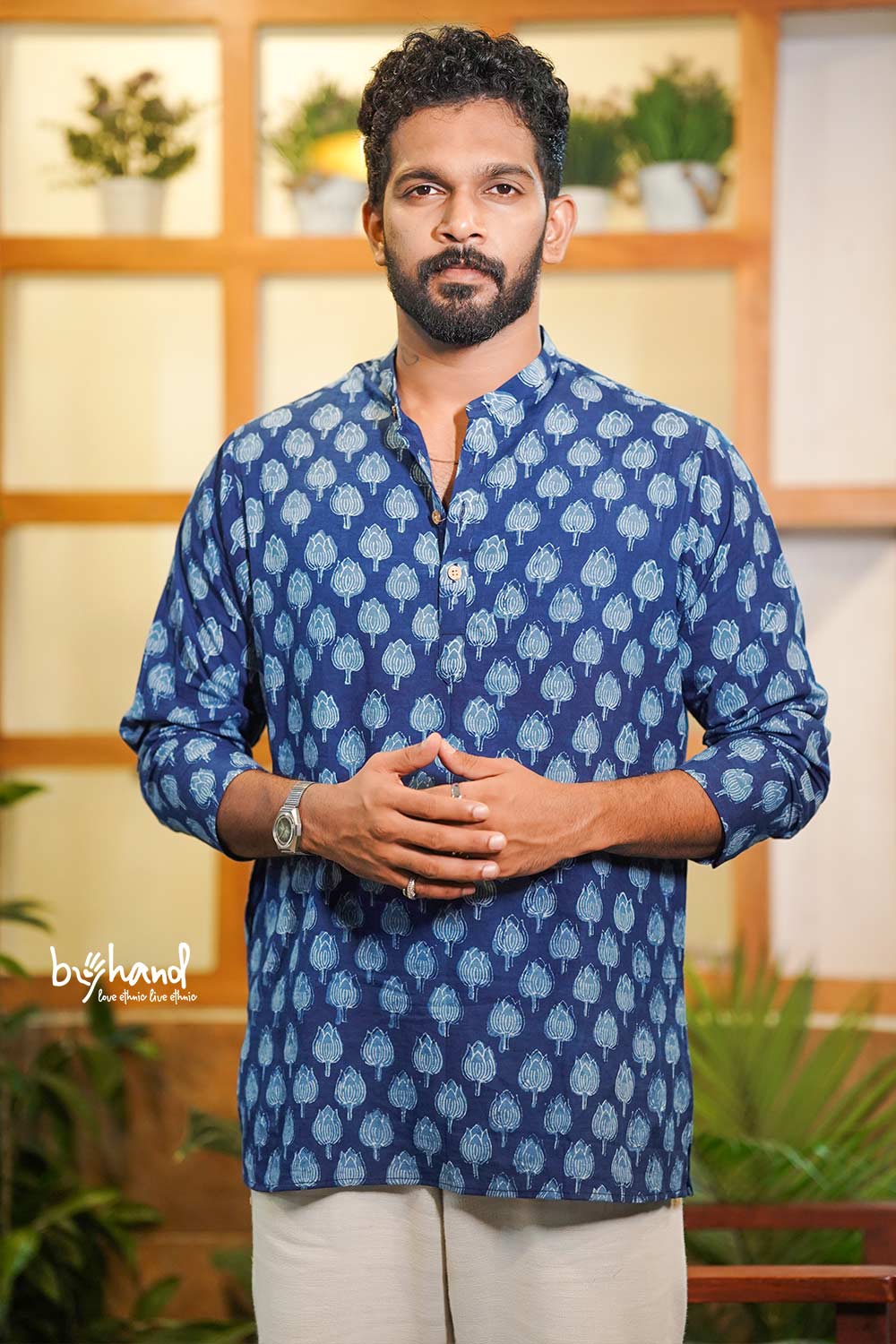 Indigo Mens Short Kurta