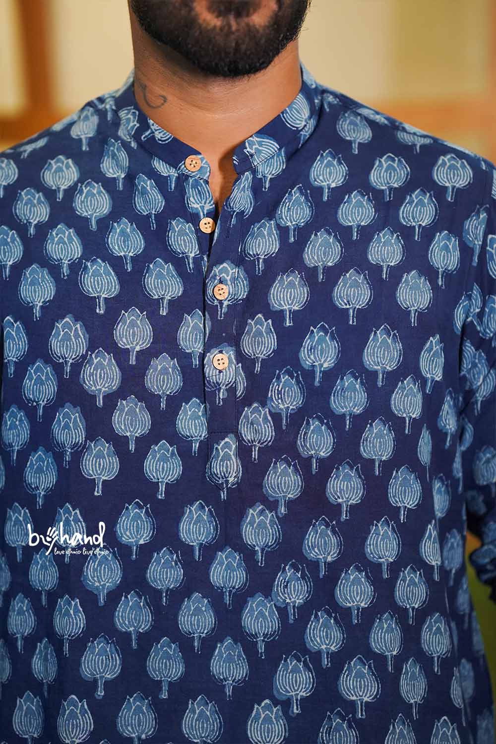 Indigo Mens Short Kurta