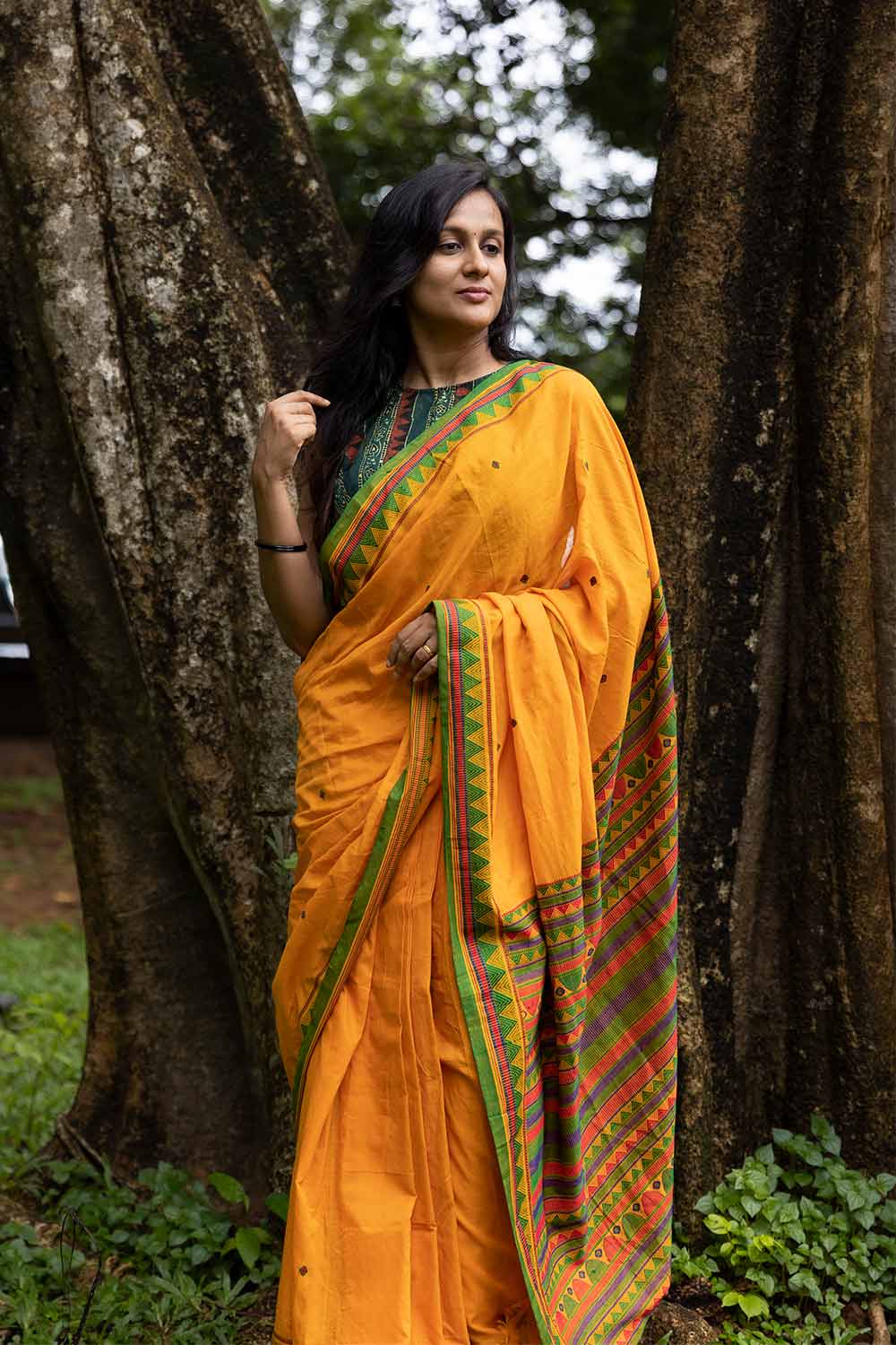 Sambalpuri Bomkai Ikat saree