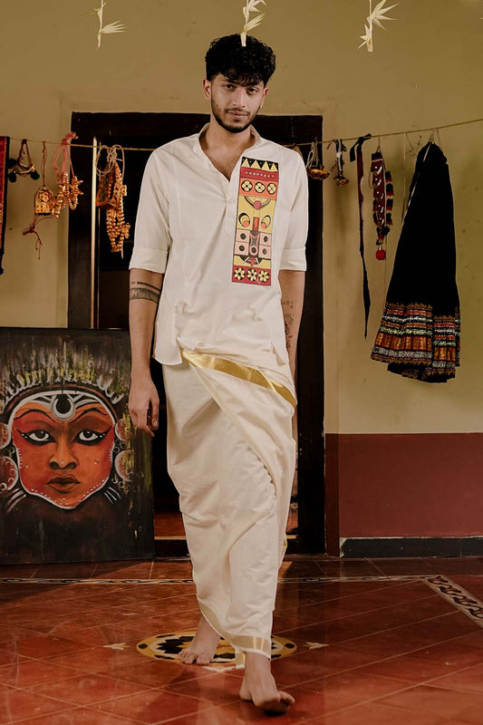 Offwhite Handloom Kurta