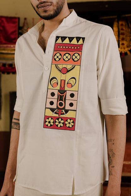 Offwhite Handloom Kurta