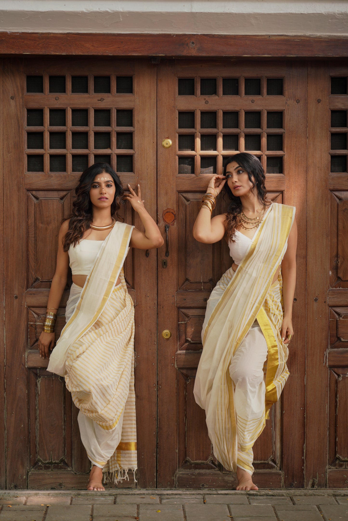 Kerala Handloom Kasavu Saree