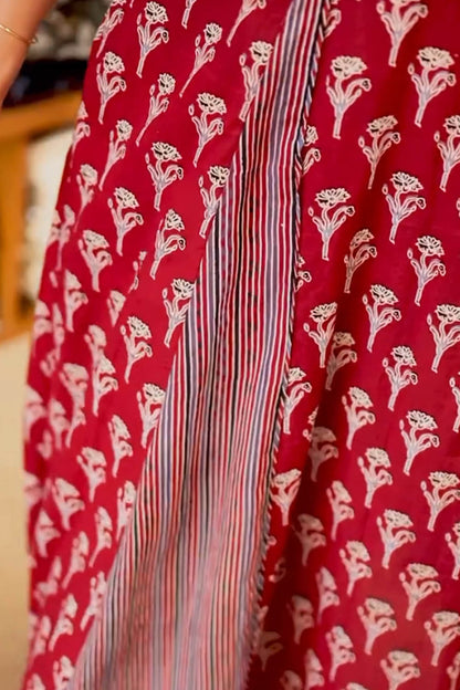 Red Godets Dress