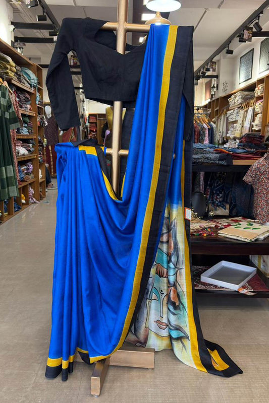 Handprint Pure Silk Saree