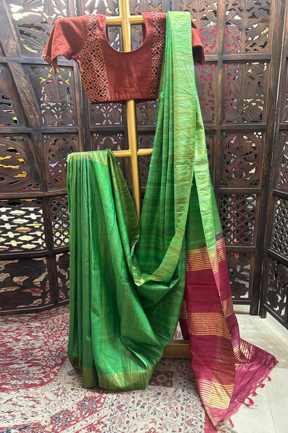 Tussar Gicha Premium Saree