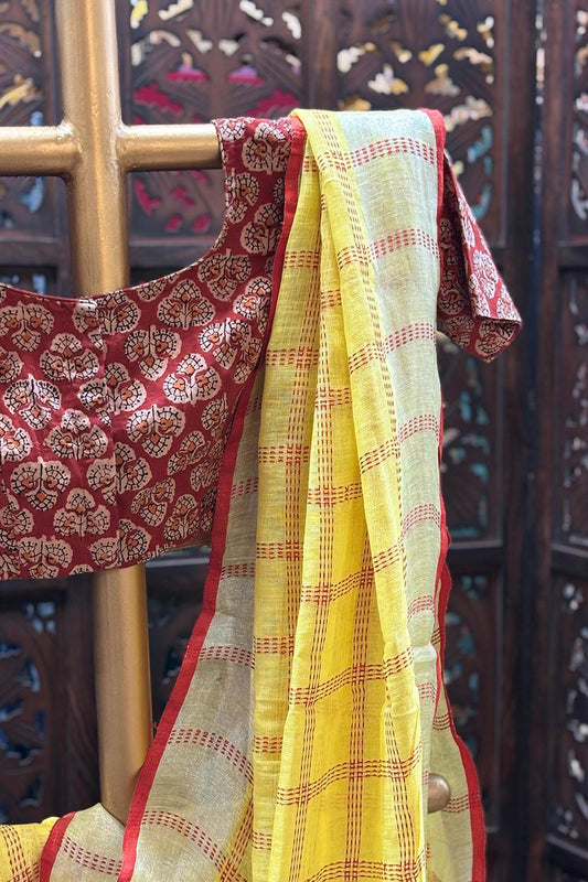 Linen Saree