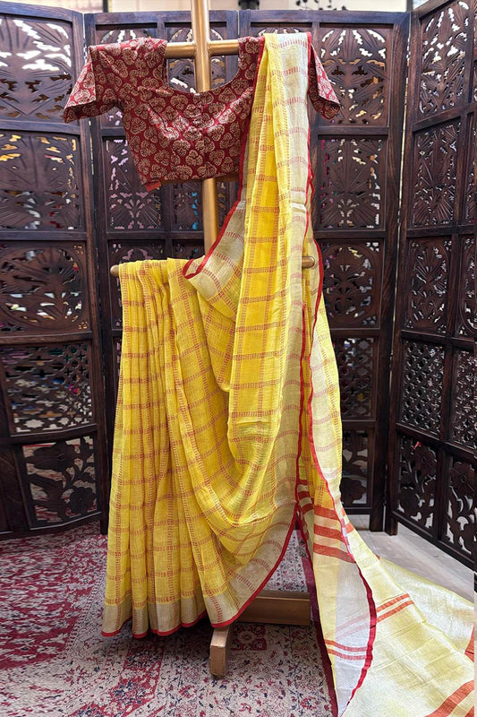 Linen Saree