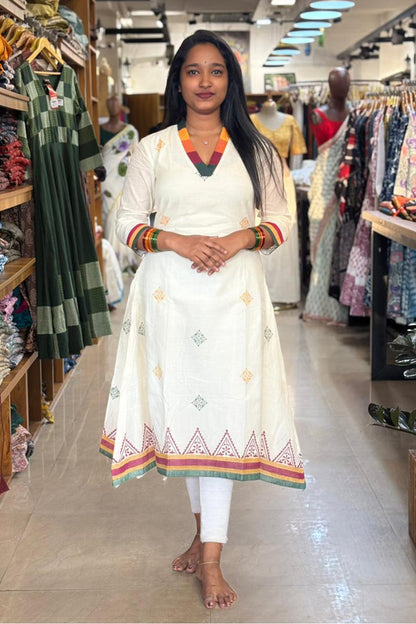 Offwhite A Line Kurthi
