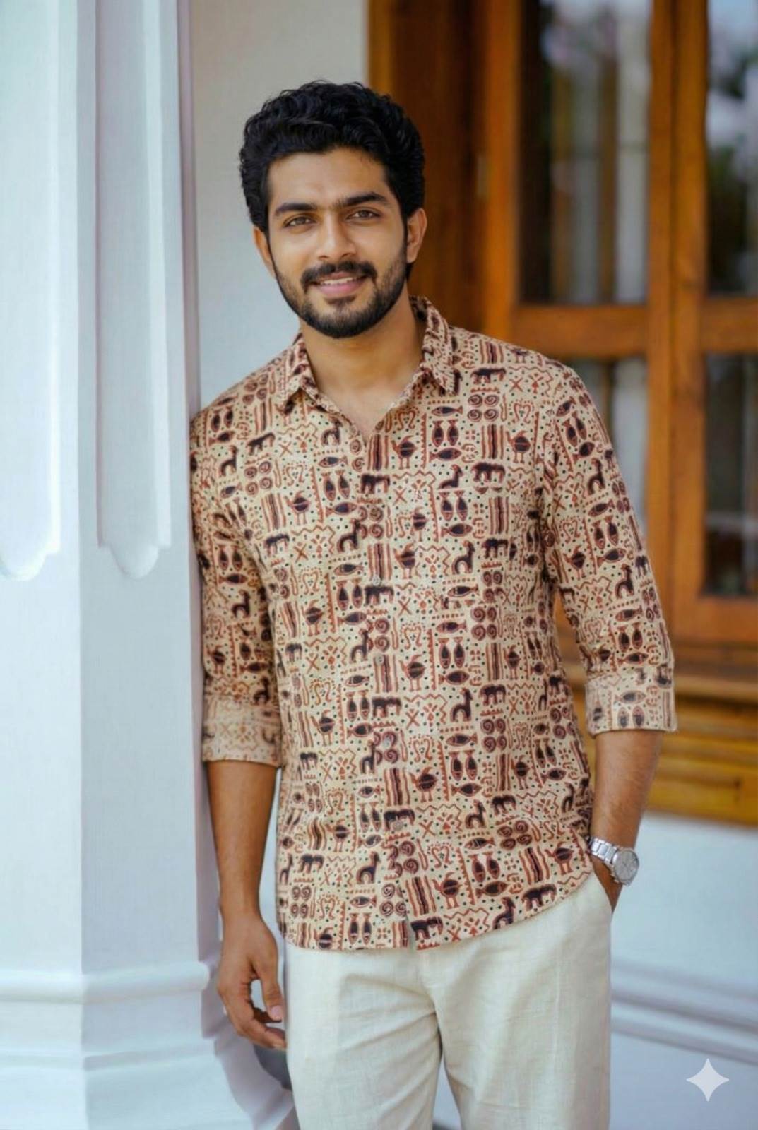 Offwhite Tribal Animal Print Shirt