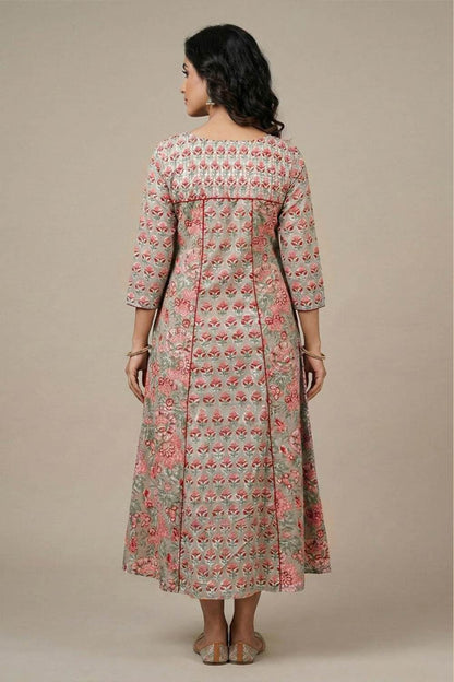 Pastel Green Sanganeri Kurti