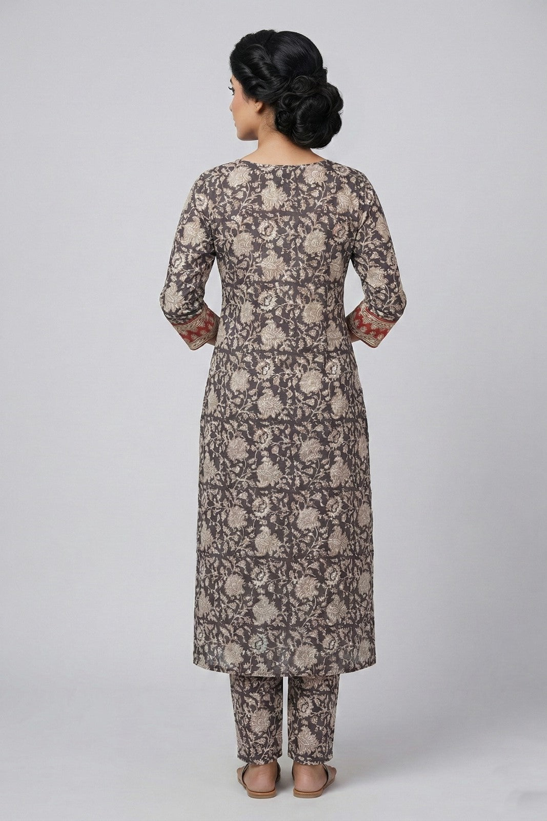 Black & White Kalamkari Kurti